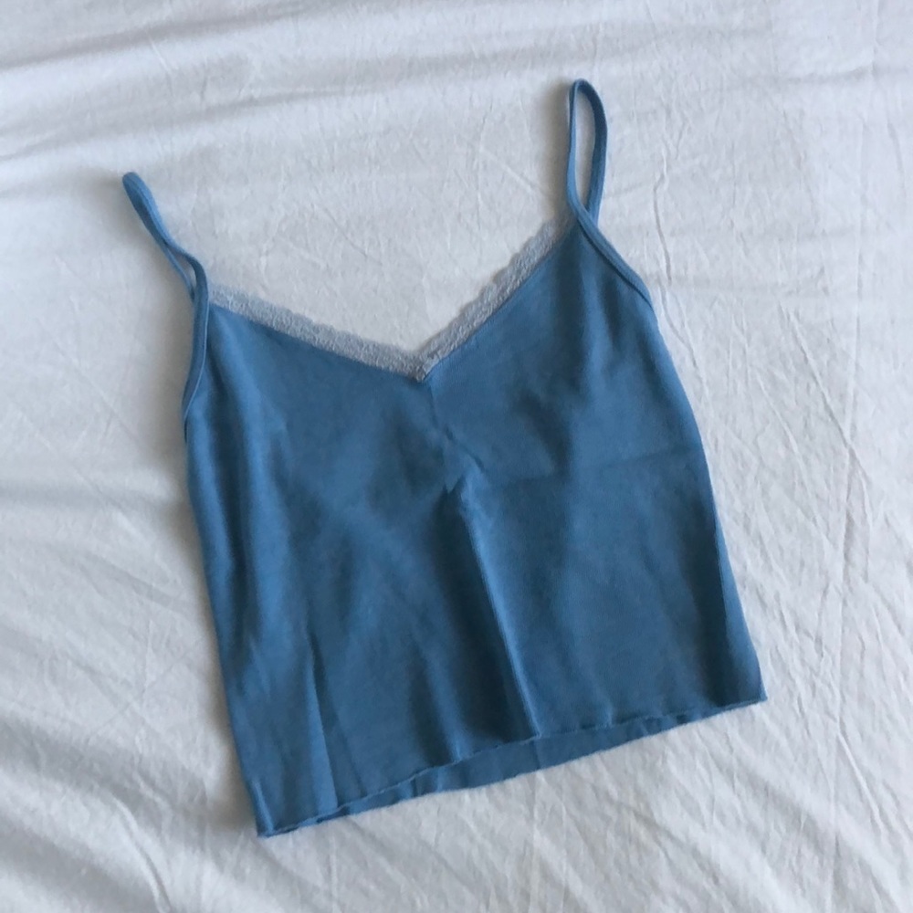 🤍Brandy Melville Blue Nicolette Tank (TRADING)